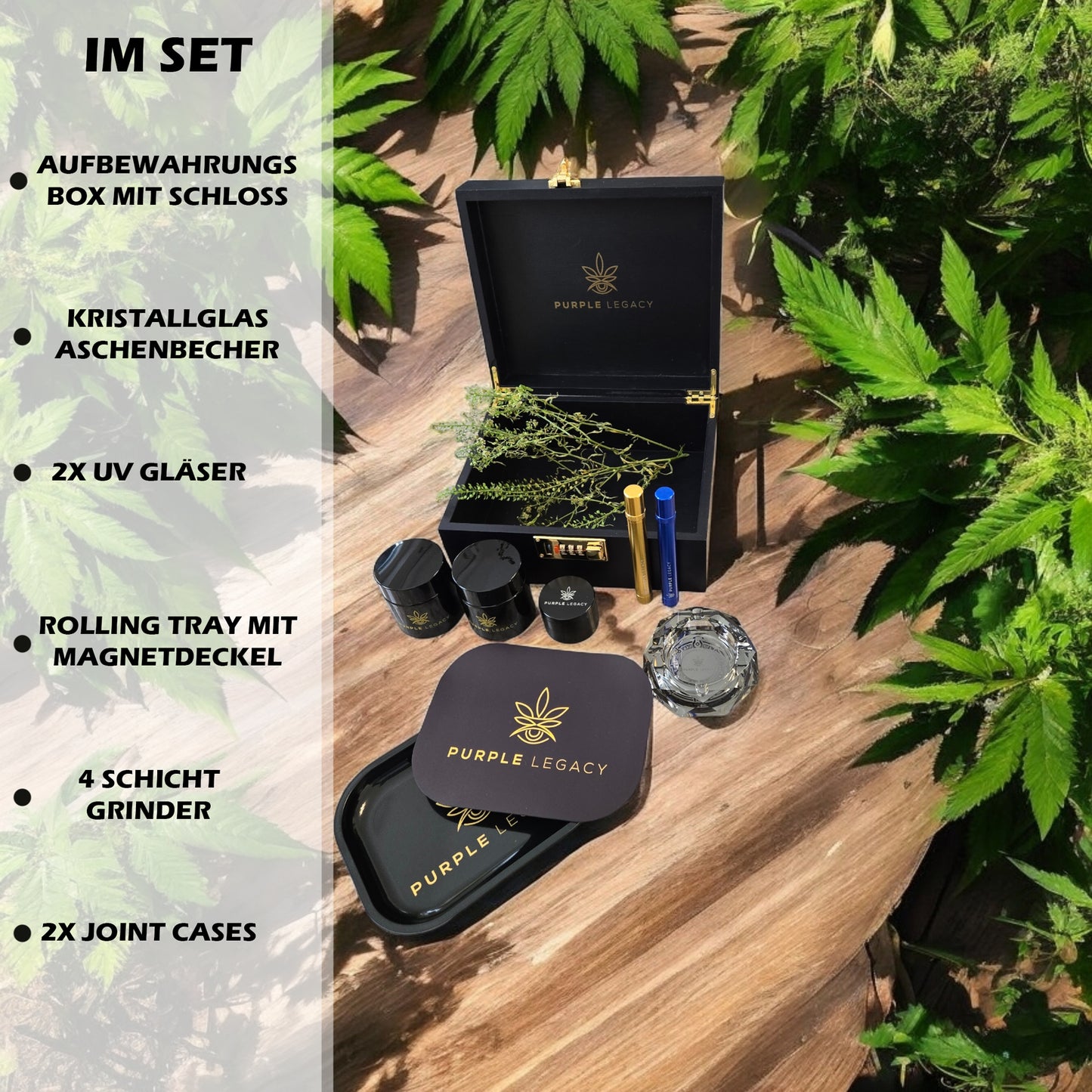 Upgrade Set | Cannabis Aufbewahrungsbox Kiffer Aufbewahrungsbox
