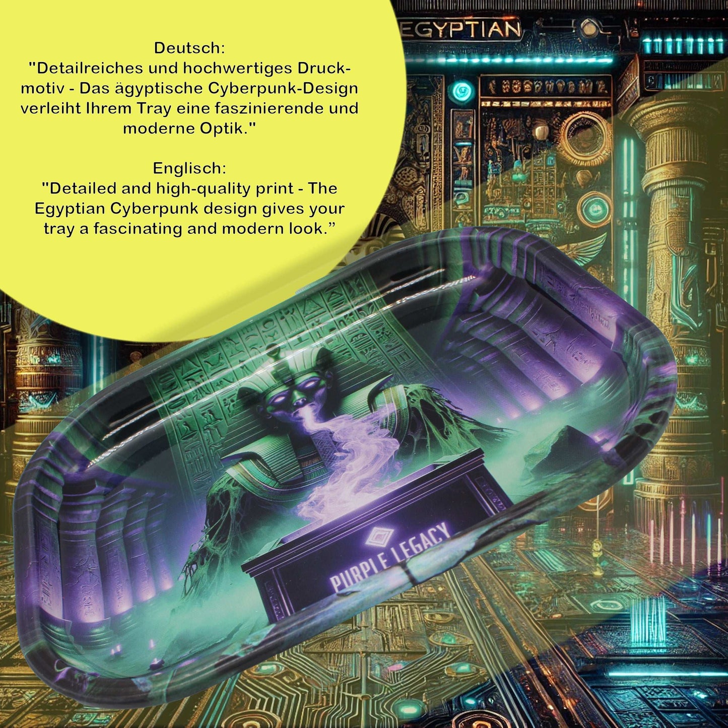 Rolling Tray Cyber Legacy - PURPLE LEGACY SHOP
