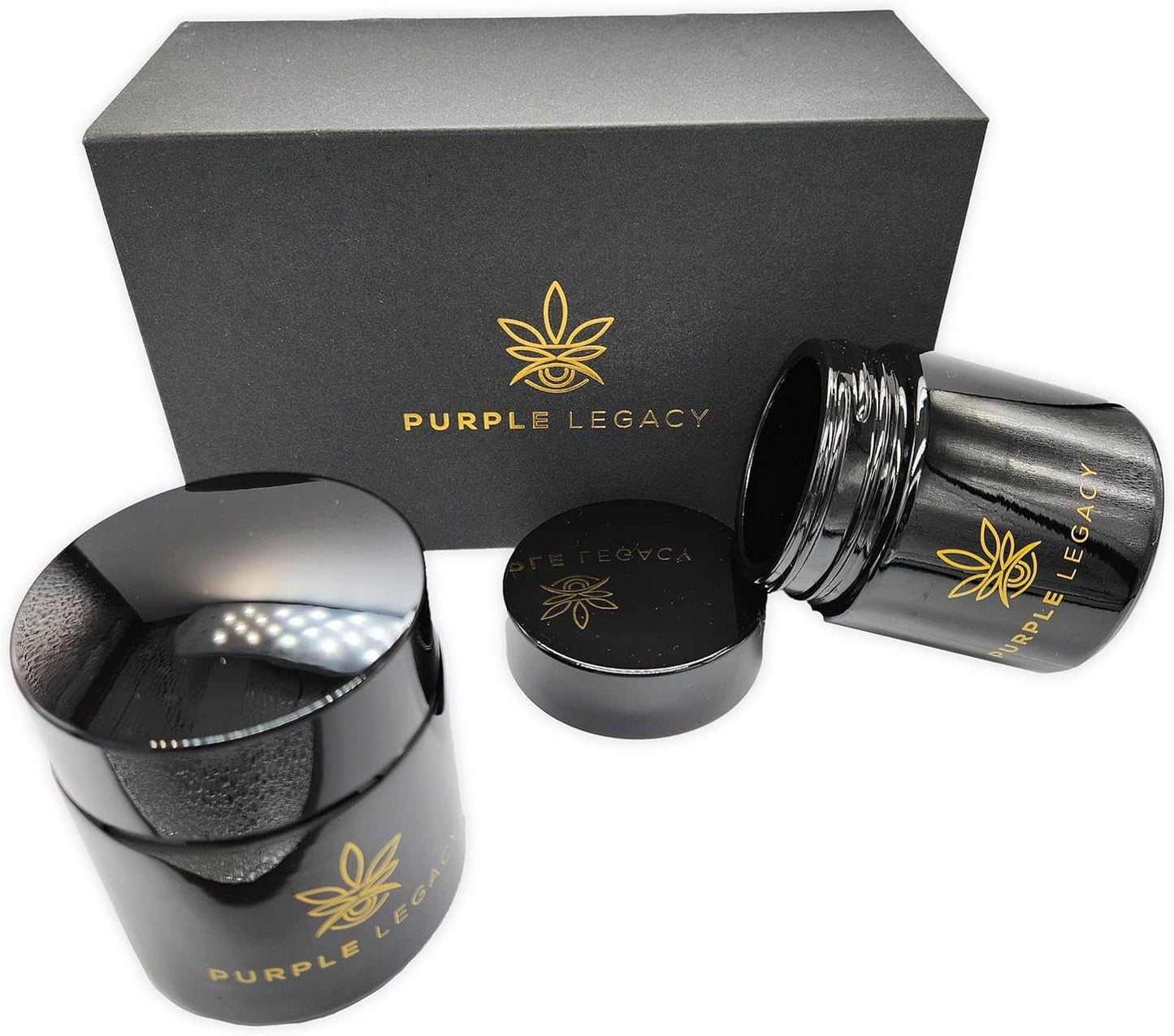 2x Stash Jar 100 ml UV-Aufbewahrungs-Behälter - PURPLE LEGACY SHOP