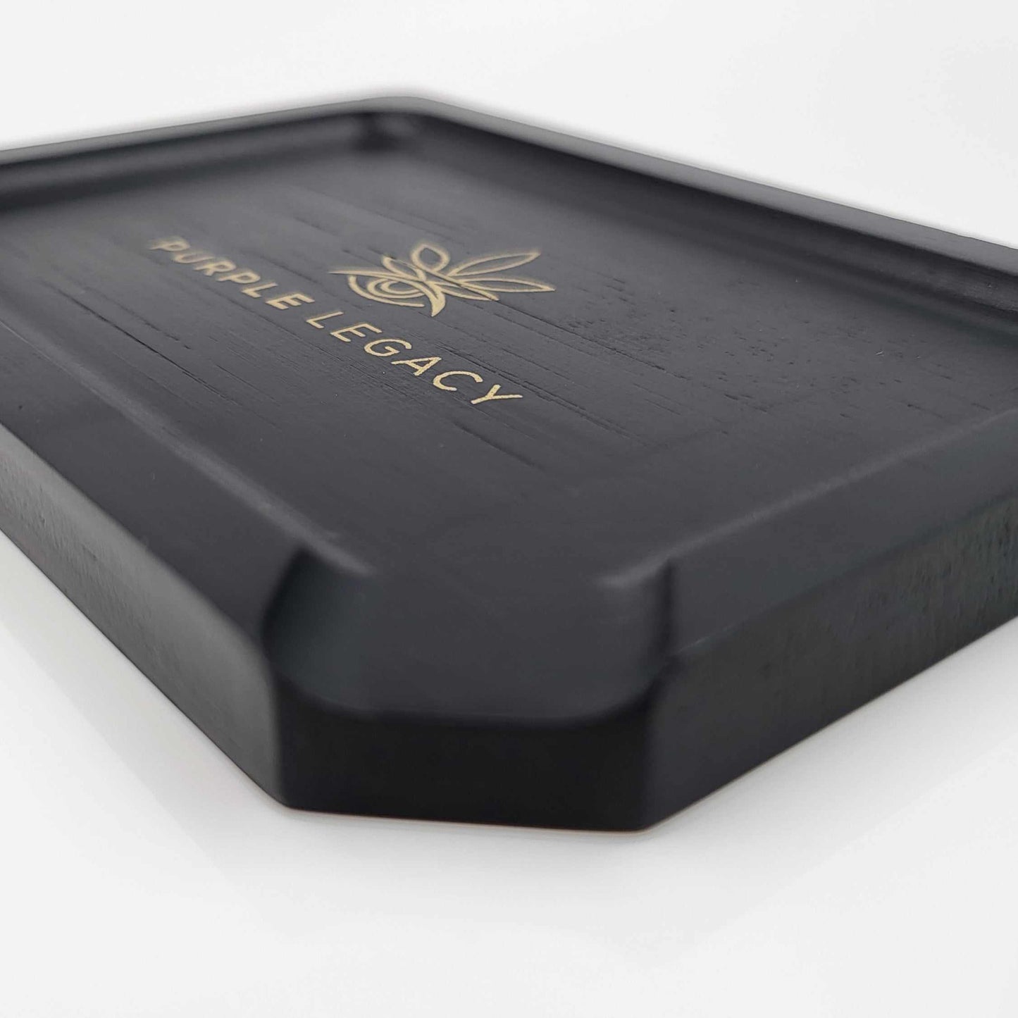 Rolling Tray aus Holz mit offener Kante - PURPLE LEGACY SHOP