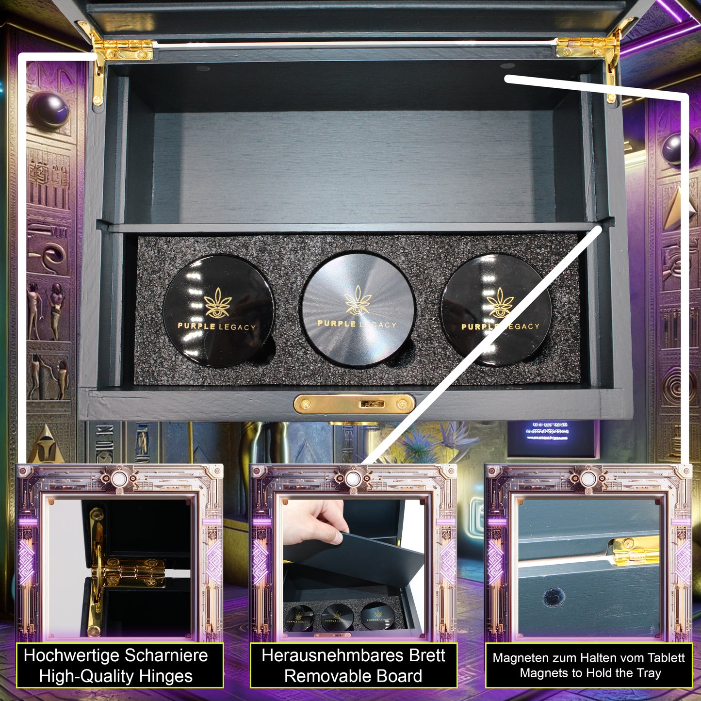 Stash Box Riesig Box für Cannabis & Zubehör