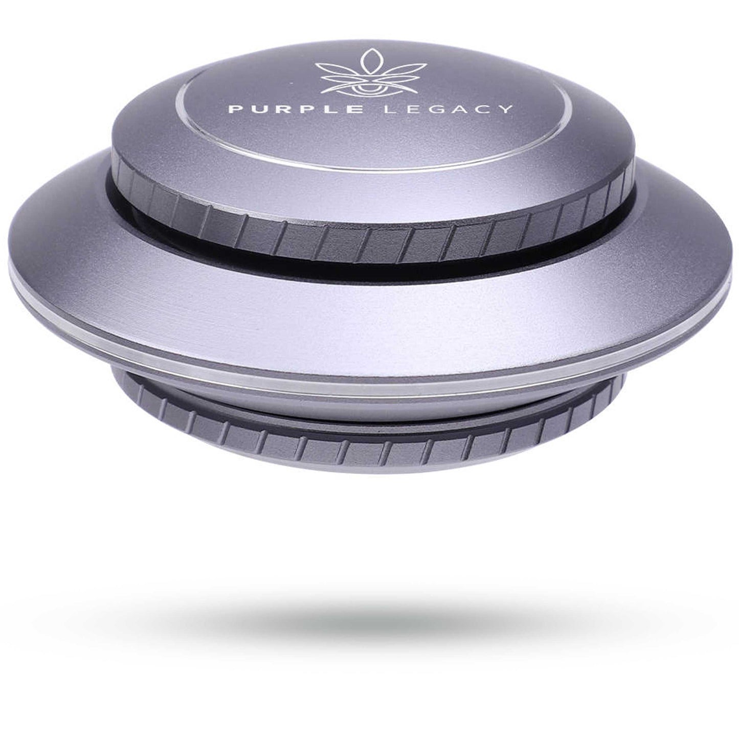 Grinder UFO-Design, Scharfe Zähne, für Kräuter und Gewürze, Küchenzubehör, Aus Aluminium, Magnetdeckel, ø 63 mm, 4-Teilig Grinder Set Kräutermühle - PURPLE LEGACY SHOP