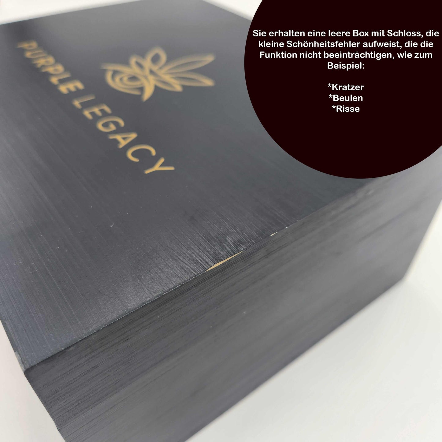 PURPLE LEGACY Box ohne Inhalt mit kleinen Mängeln - PURPLE LEGACY SHOP