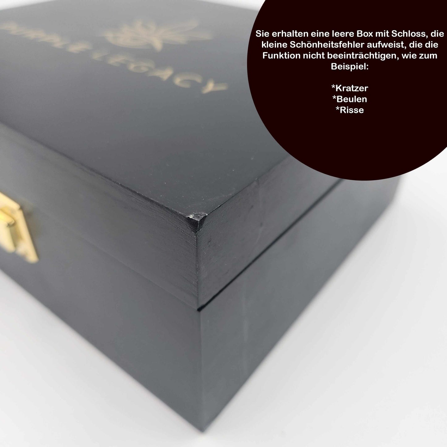 PURPLE LEGACY Box ohne Inhalt mit kleinen Mängeln - PURPLE LEGACY SHOP