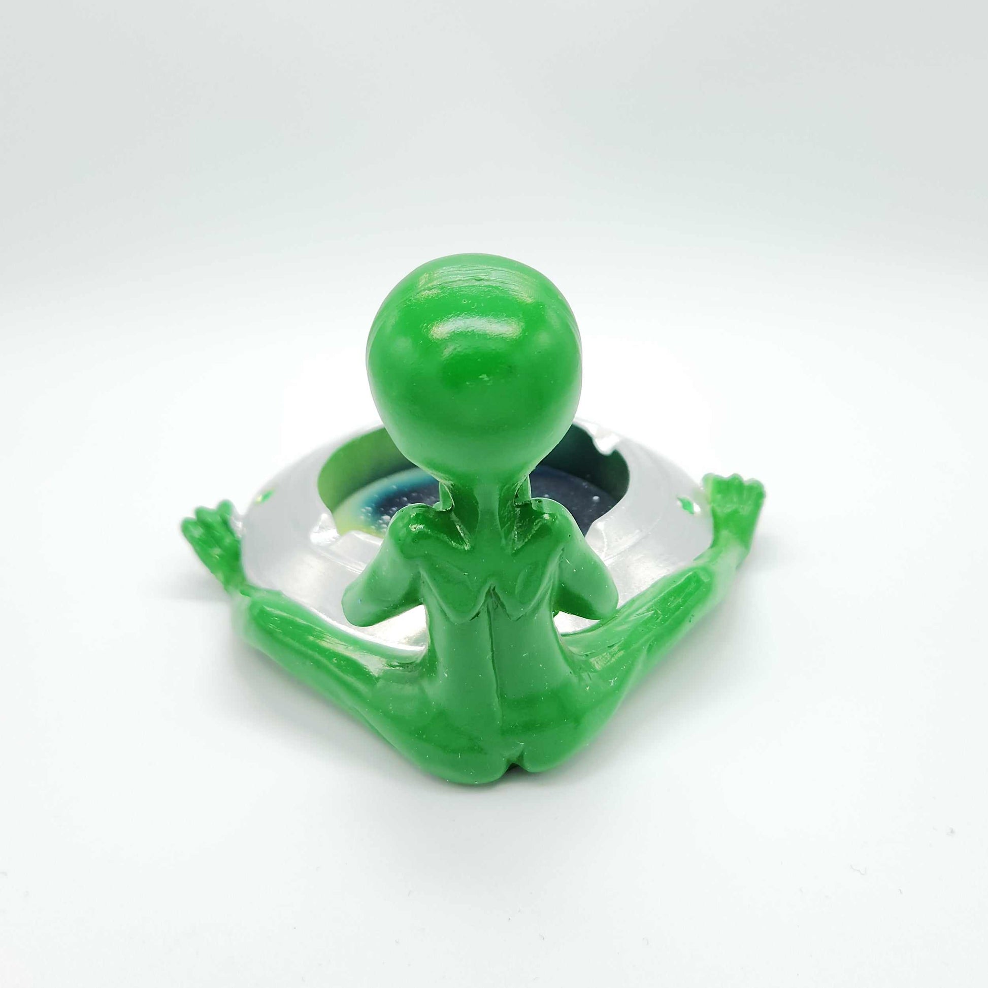 Alien-Aschenbecher - Lustiges & Einzigartiges Design - Perfekt für Joints & Kiffer - Großer Aschenbecher mit Alien-Deko - Witziges Raucher-Zubehör - PURPLE LEGACY SHOP