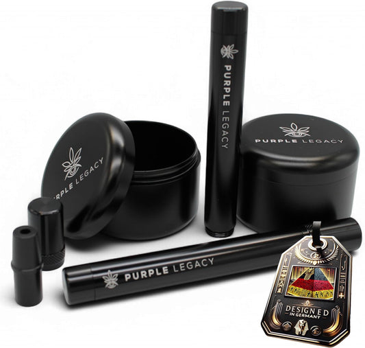 BUNDLE 2x Ultra leichte Stash Box Aluminium Dose 2x Joint Hüllen