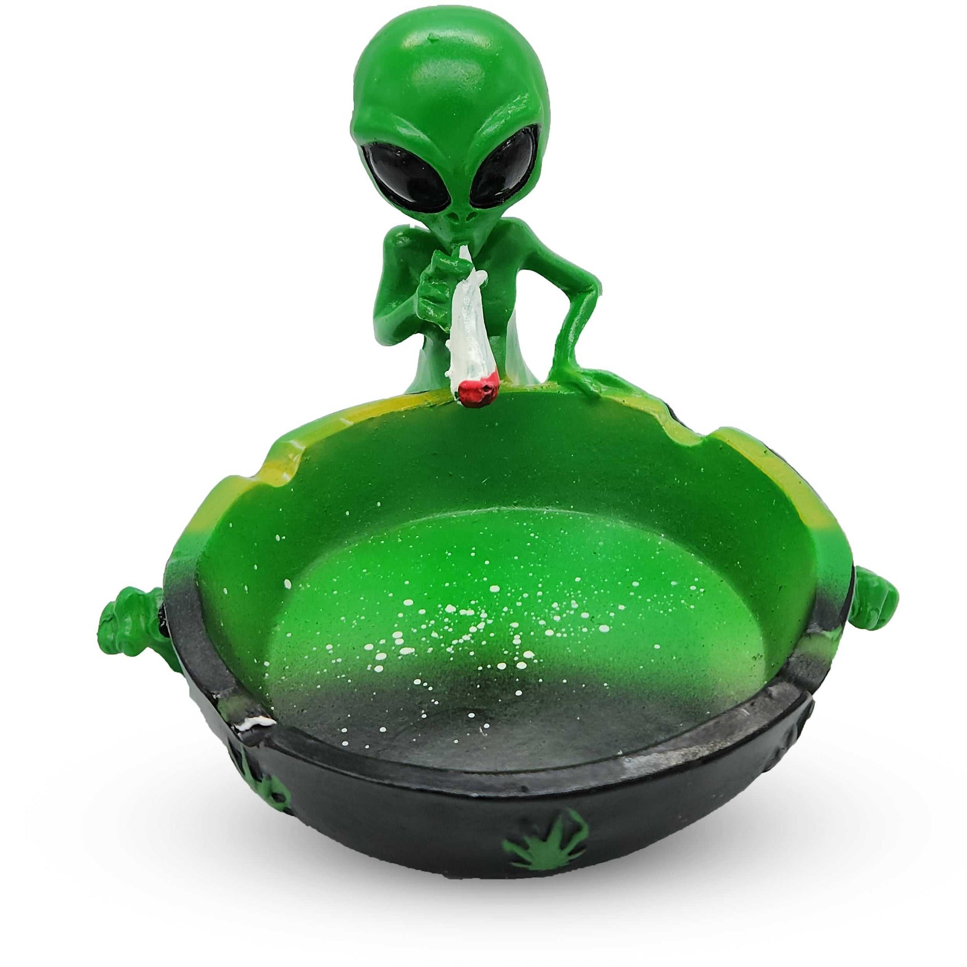 Alien-Aschenbecher - Lustiges & Einzigartiges Design - Perfekt für Joints & Kiffer - Großer Aschenbecher mit Alien-Deko - Witziges Raucher-Zubehör - PURPLE LEGACY SHOP
